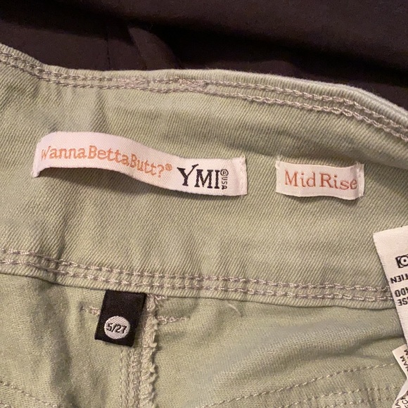 Wanna betta butt YMI | Mid-rise | size: 5 | color:light green - Picture 7 of 7
